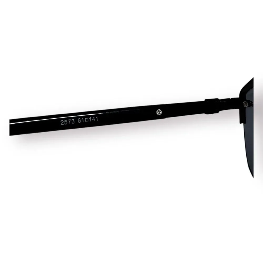 Shield Style Black Aviator Sunglasses‎ Sleek Shades Unisex 61-143mm